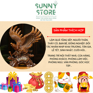 Tượng chim đại bàng, Đại bàng tung cánh, Tranh sơn thủy, Tượng phong thuỷ, Decor Trang trí nhà cửa, Quà tặng ý nghĩa