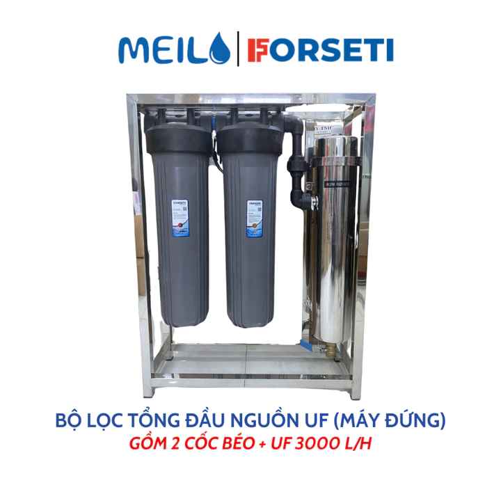 Bộ Lọc Tổng Đầu Nguồn Công Suất Lớn Với Màng Siêu lọc UF 3000L/H Lọc Nước Đầu Nguồn, Lọc Nước Sinh Hoạt