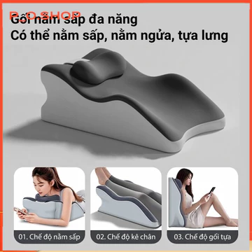 【🔥Rẻ】Gối Memory Foam đa năng - Giảm đau vai gáy, ngủ ngon & đọc sách, thiết kế công thái học Cho Giấc Ngủ Sâu & Thư Giãn