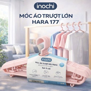 Móc quần áo người lớn Inochi - Hara cao cấp, dày dặn, treo quần áo chịu lực tốt