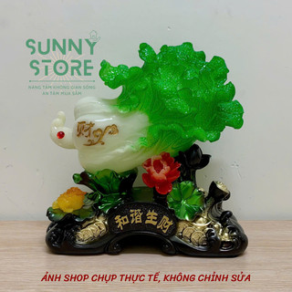Tượng bắp cải, Bắp cải phong thuỷ, Cải thảo, Tượng phong thủy, Decor Trang trí nhà cửa, Quà tặng ý nghĩa - SUNNY