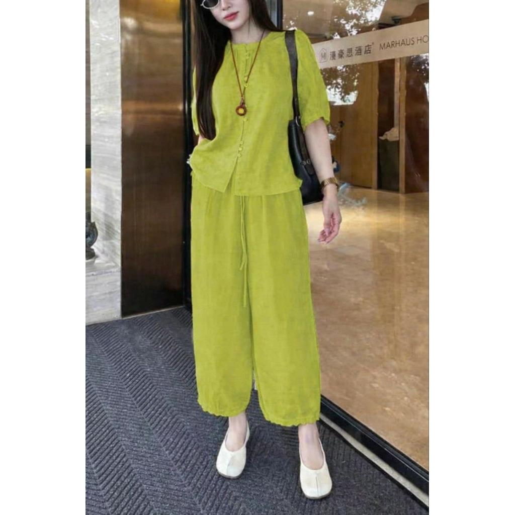 Set bộ đũi nữ, tay lở quần dài, đủ size 46-73kg