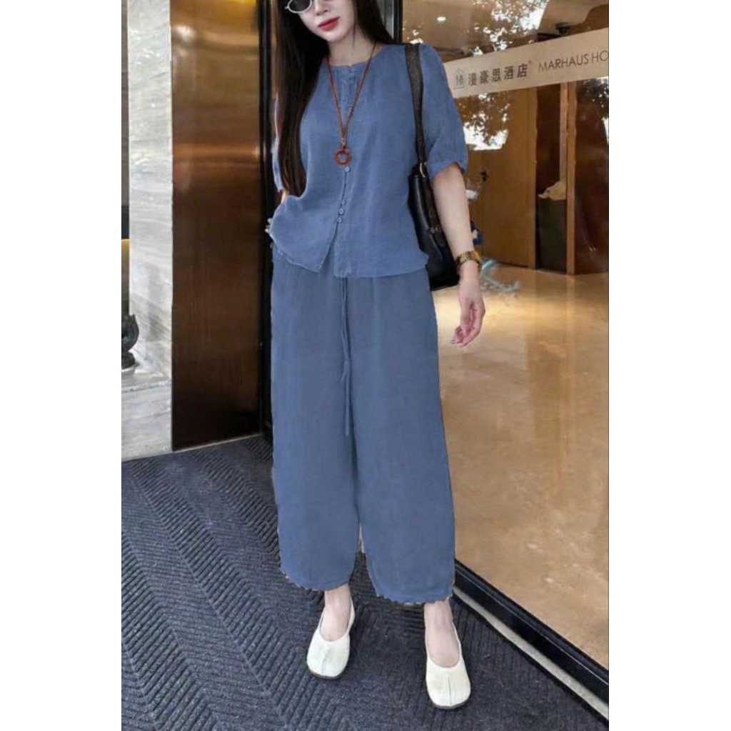 Set bộ đũi nữ, tay lở quần dài, đủ size 46-73kg