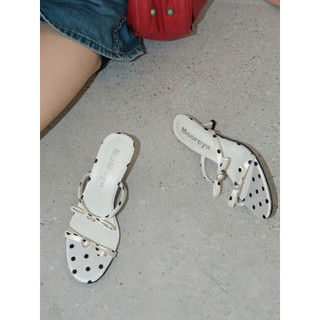 Giày cao gót Polka Dot Bow Heels 5cm (fullbox)