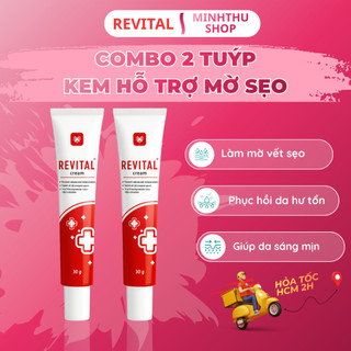 Combo 2 Tuýp Hỗ Trợ Mờ Sẹo Revital 30g - Cải Thiện Sẹo Rỗ, Sẹo Lồi, Thâm Mụn, Rạn Da