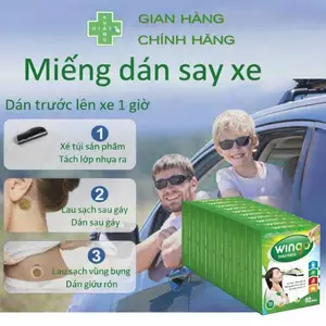 Tận hưởng chuyến đi trọn vẹn cùng miếng dán say tàu xe thảo dược Wingo (Hộp 2 miếng)