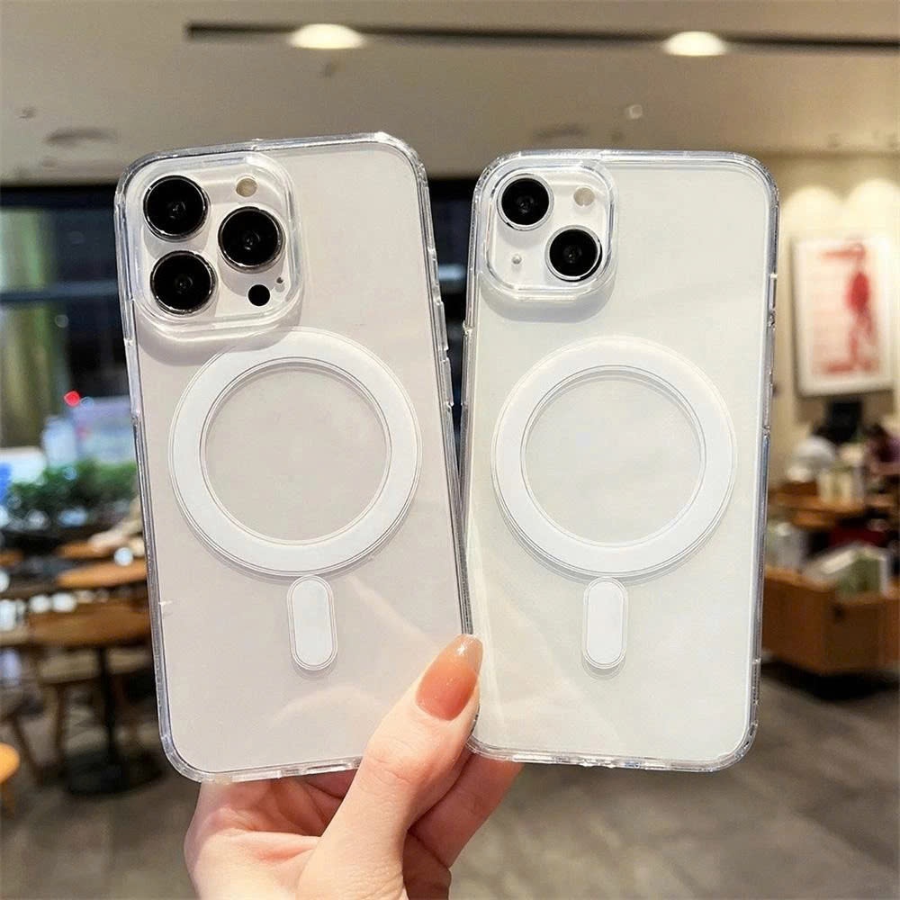Ốp Lưng Điện Thoại Iphone Trong Suốt Hỗ Trợ Sạc Từ Tính Cho Dòng XR - 17PRMAX