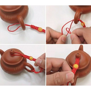Dây Buộc Nắp Ấm Trà Đính Ngọc Chống Rơi Vỡ, Dây Quai Giữ Nắp Ấm Trà Sang Trọng Nhiều Màu Sắc