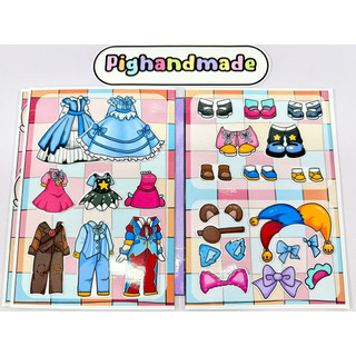 (mới) Đồ chơi bóc dán BST thời trang Poppy Playtime5 - Búp bê Gacha Pighandmade