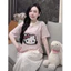 Sét bộ Cotton giấy phong cách hàn quốc mix quần thô cách điệu dễ thương Freesize <60kg