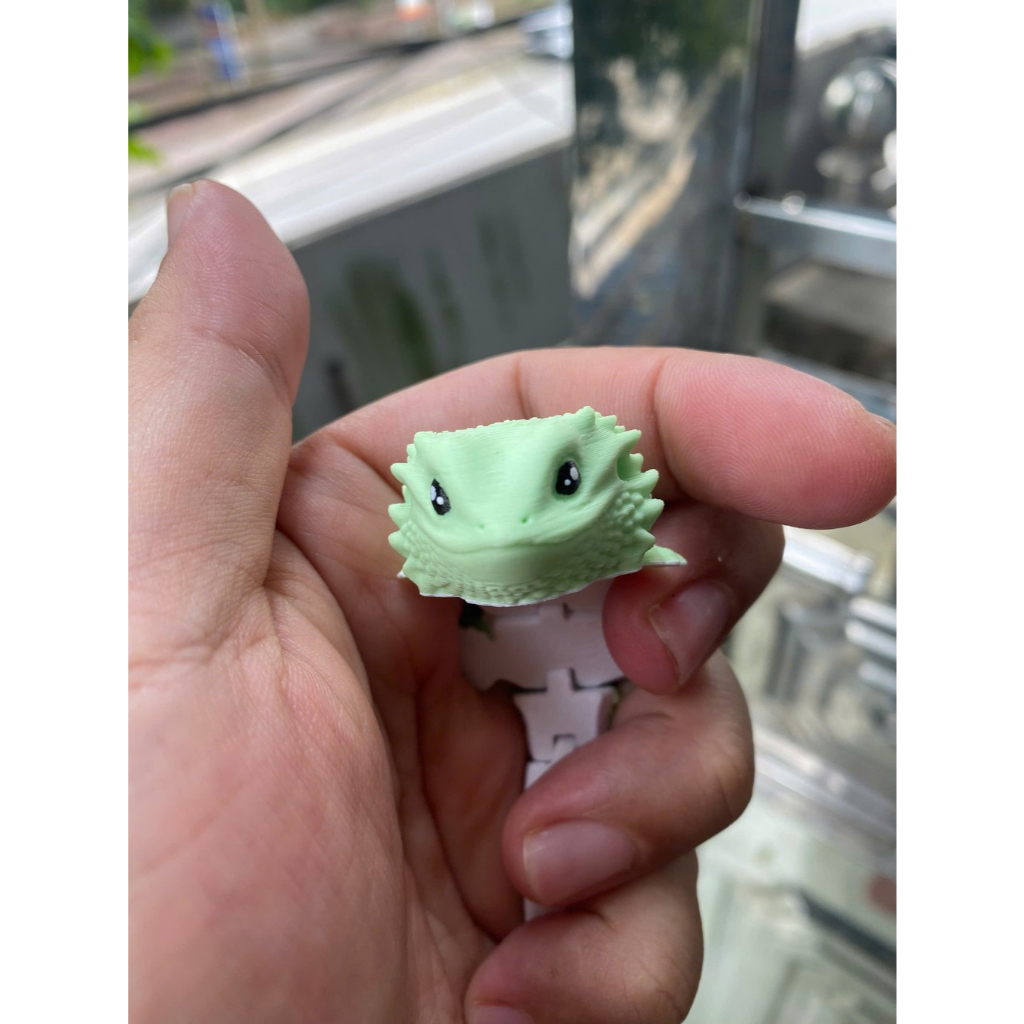 Móc Khóa Thằn Lằn 3D Khớp Linh Hoạt, Móc Khóa Thằn Lằn Cute, Đồ Chơi Fidget Mini Trang Trí Balo Dễ Thương