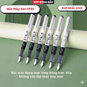 12 Bút Máy Gel FP34 - Dành Cho Học Sinh Tiểu Học Mực Ra Đều Viết Trơn Tru Không Tắc Không Lem - Sản Phẩm Mới Nhất 2026