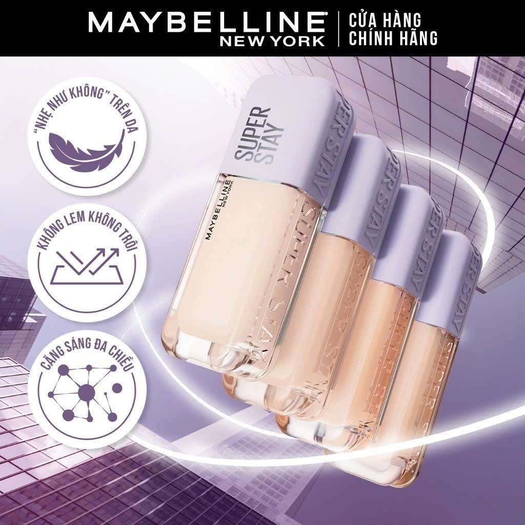 Kem nền MAYBELLINE Super Stay chống nắng 30h Che Phủ Cao Mỏng Nhẹ | NHÍM HOUSE