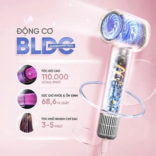 Máy sấy tóc ion âm Masuto SkyAI cảm biến tự động điều chỉnh nhiệt bảo vệ tóc bảo hành 24 tháng