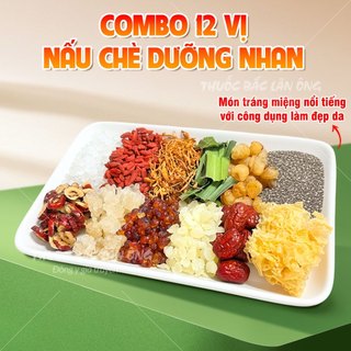 Combo 12 vị nấu chè dưỡng nhan 750g, set mix dưỡng nhan, giải nhiệt, đẹp da, tốt cho sức khỏe