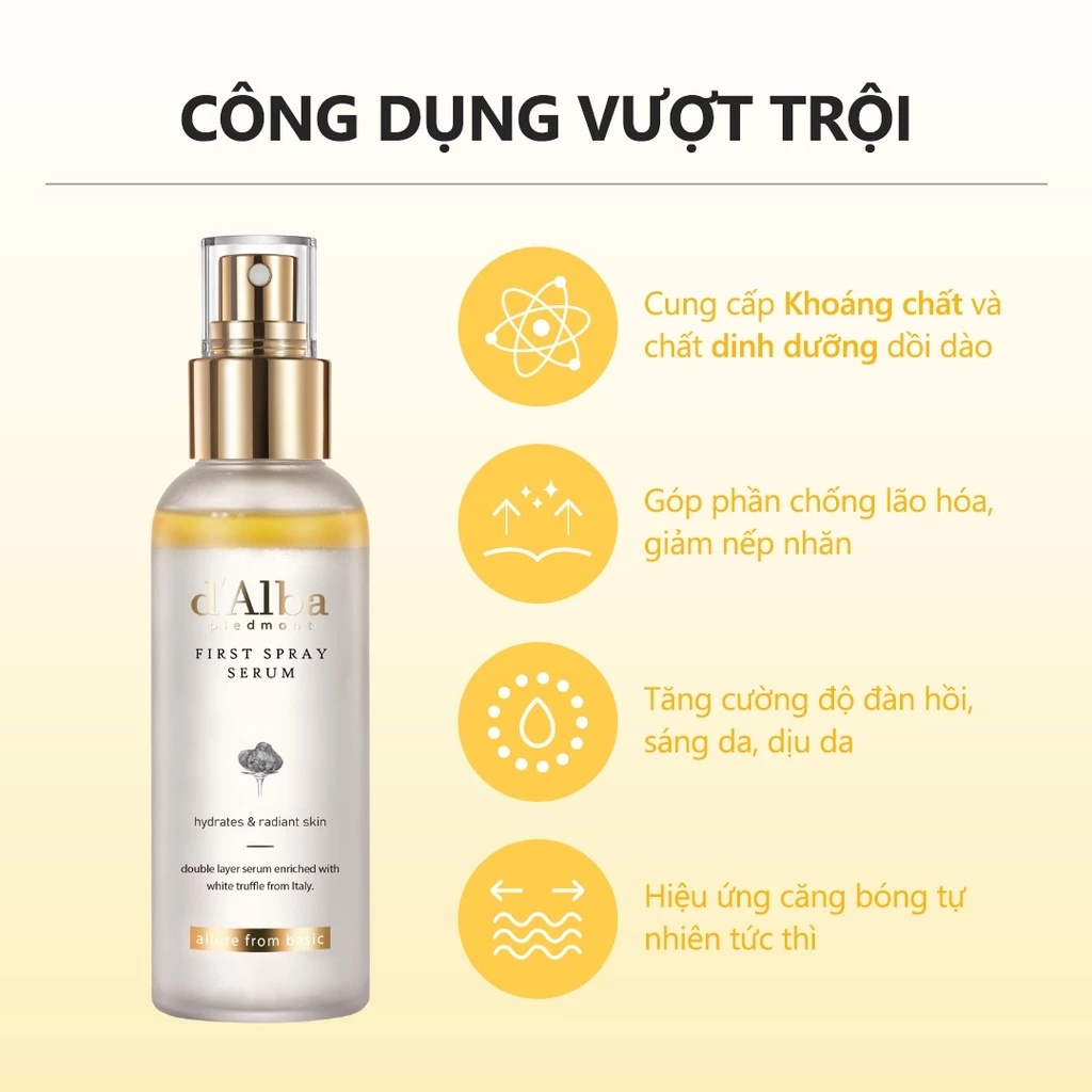 d'Alba Bộ sản phẩm chăm sóc toàn diện - Chọn 1 tùy chọn)