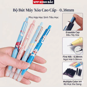 Bút Máy Bấm (Bút Mực Bấm) Ngòi Kim Tinh, Ngòi Trơn Có Thể Dùng Được Cả Mực Bơm Và Ông Mực.