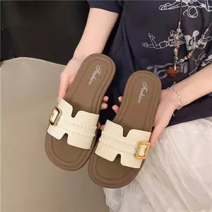 Dép Lê Nữ H Phối Khoá ,Đế Bệt Êm Chân