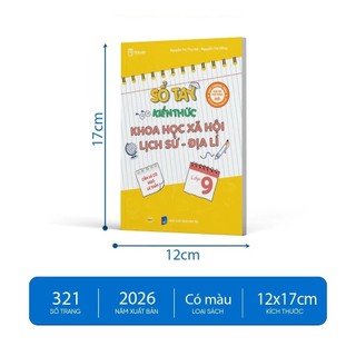 Sách - Sổ Tay Kiến Thức Khoa Học Xã Hội Lịch Sử – Địa Lí Lớp 9