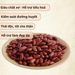 [500Gr] Đậu Thận Đỏ Hữu Cơ Hồn Quảng (NON-GMO) - Đậu To Chắc, Bở Bùi Nấu Chè, Làm Salad, Món Hầm (Hạt Sống)