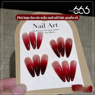 Set Gel Dặm Ombre Đỏ 4 Ô Tôn Da – Gel Tán Loang Đỏ Cherry, Đỏ Trầm Sang Trọng Nail Đẹp Chuẩn Salon UV LED Thegioinail666