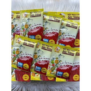 Bột Rau Câu Sóc Vàng 12g (Hộp 10 Gói) – Dẻo Giòn Trong Veo, Dễ Làm Thạch, Chè, Trà Sữa Mát Lạnh
