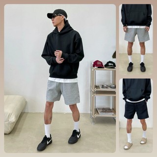 Quần short nam basic URANOX, cao trên gối chất vải nỉ hai da thoáng mát, thoải mái QNS01