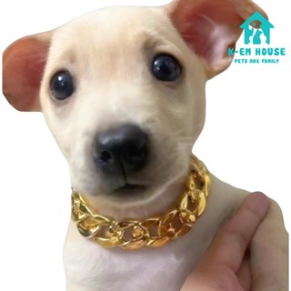 Vòng Cổ Vàng Cho Cún - Vòng Vàng Sáng Lấp Lánh, Phụ Kiện Cho Chó, Xích Vàng Cho Cún