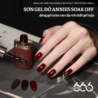 Sơn Gel Đỏ ANNIES Soak Off – Gel Sơn Móng Màu Đỏ Sữa, Đỏ Thạch Bóng Mịn Siêu Tôn Da, Siêu Mướt | TheGioiNail666
