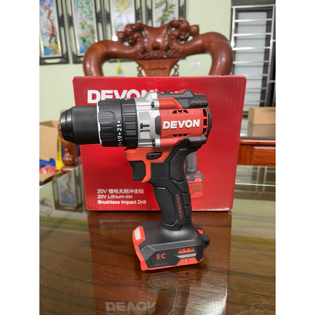 Máy khoan pin 3chức năng dùng pin 20V DEVON 5221 chính hãng