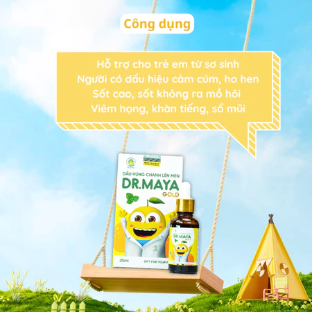 Dầu húng chanh lên men Dr.Maya Gold an toàn lành tính cho bé – FamilyCare Store
