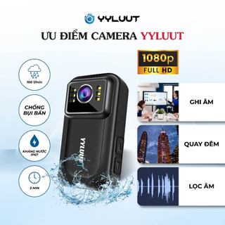Camera hành trình YYLUUT L9 Full HD 1080P, camera xe máy ô tô, ghi hình ban đêm, góc rộng, chống rung, pin 8 tiếng