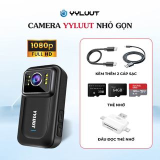 Camera hành trình YYLUUT L9 Full HD 1080P, camera xe máy ô tô, ghi hình ban đêm, góc rộng, chống rung, pin 8 tiếng