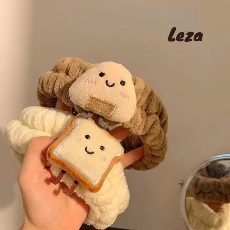 LEZA - Băng Đô/Kẹp tóc hoạt hình nhồi bông dễ thương cho nam và nữ. Sử dụng hàng ngày, rửa mặt, skincare