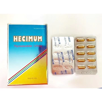 Viên uống HECIMUM - Hỗ trợ tăng sức đề kháng , giảm nguy cơ viêm đường hô hấp trên do đề kháng kém- Hộp 60 viên