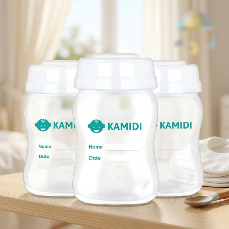 Bộ 3 bình trữ sữa Kamidi  nhựa PP cap cấp an toàn tiện lợi 150ml – FamilyCare Store