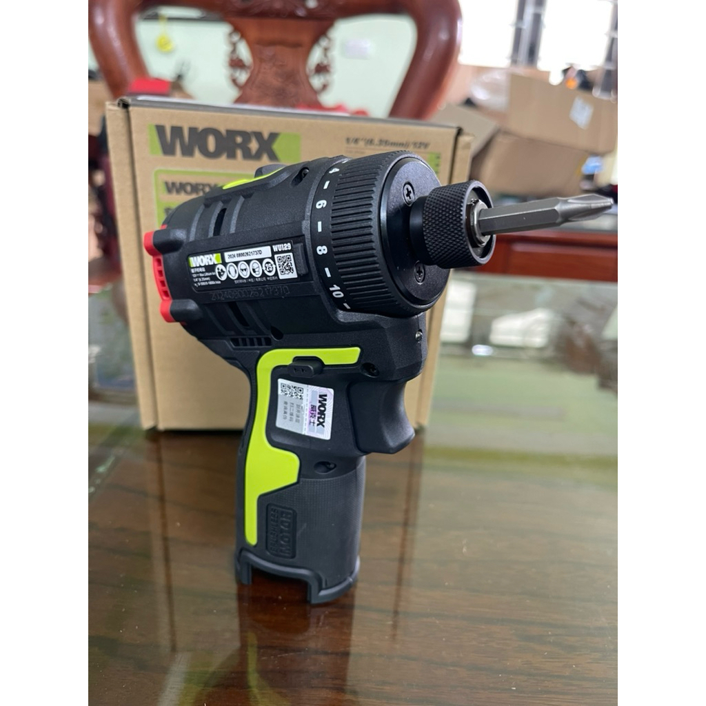 Máy chuyên vít cấp trượt dùng pin 12V WORX WU129 chính hãng