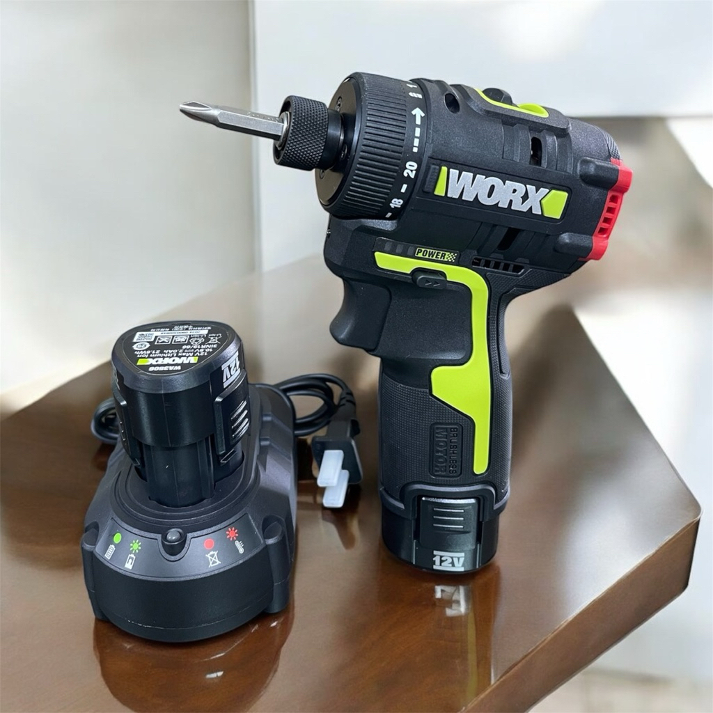 Máy chuyên vít cấp trượt dùng pin 12V WORX WU129 chính hãng