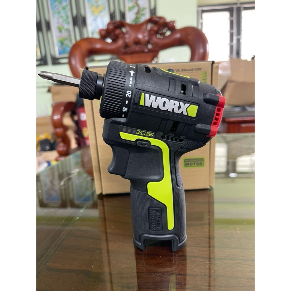 Máy chuyên vít cấp trượt dùng pin 12V WORX WU129 chính hãng