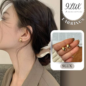 9LUX Bông tai TITAN hình hạt đậu nhỏ hottrend dễ thương ERTT02 ,bông tai hạt đậu siêu xinh cho nàng