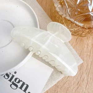 LEZA - Kẹp càng cua vân đá nhựa Acrylic bền, đẹp và nhẹ, Phong Cách Trẻ Trung Nhiều Màu Sắc