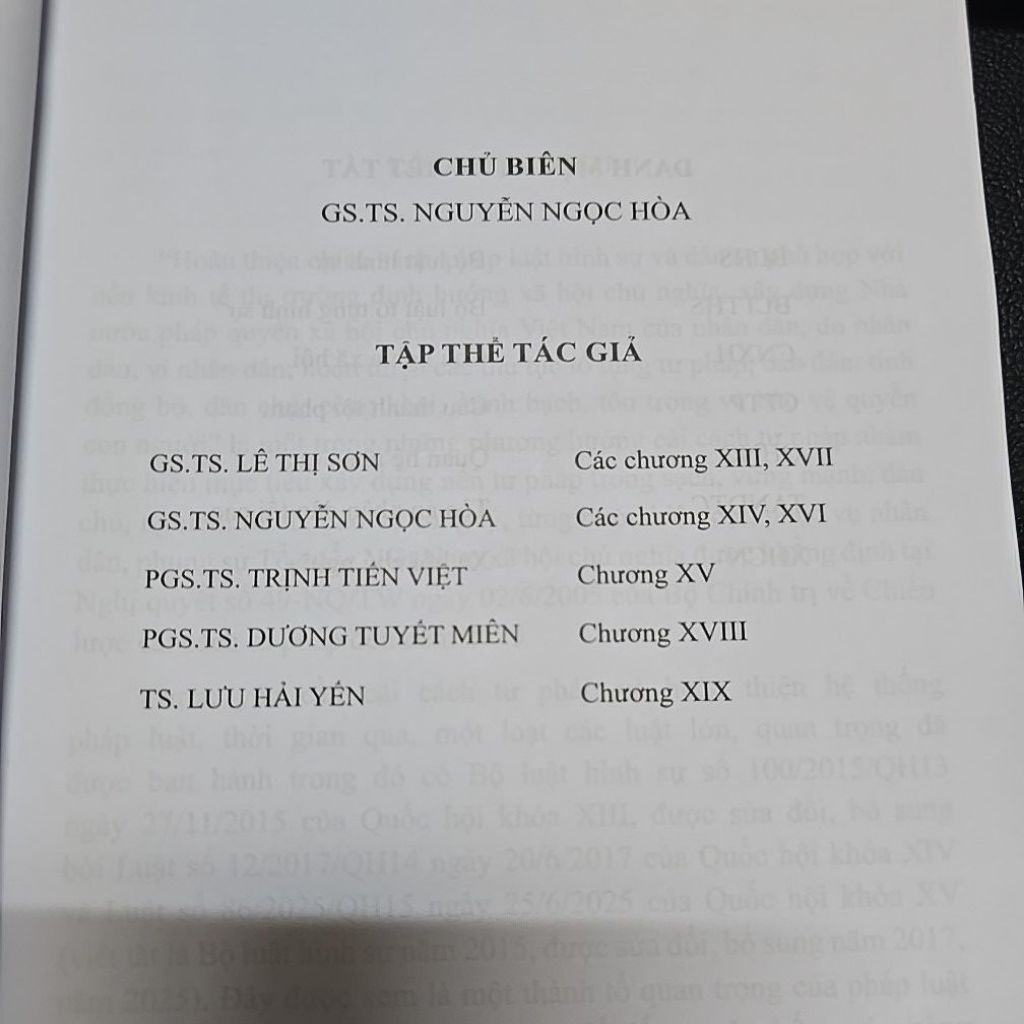 Sách - Bình luận khoa học Bộ luật hình sự (SĐ 2025 - Phần các tội phạm) - Quyển 1