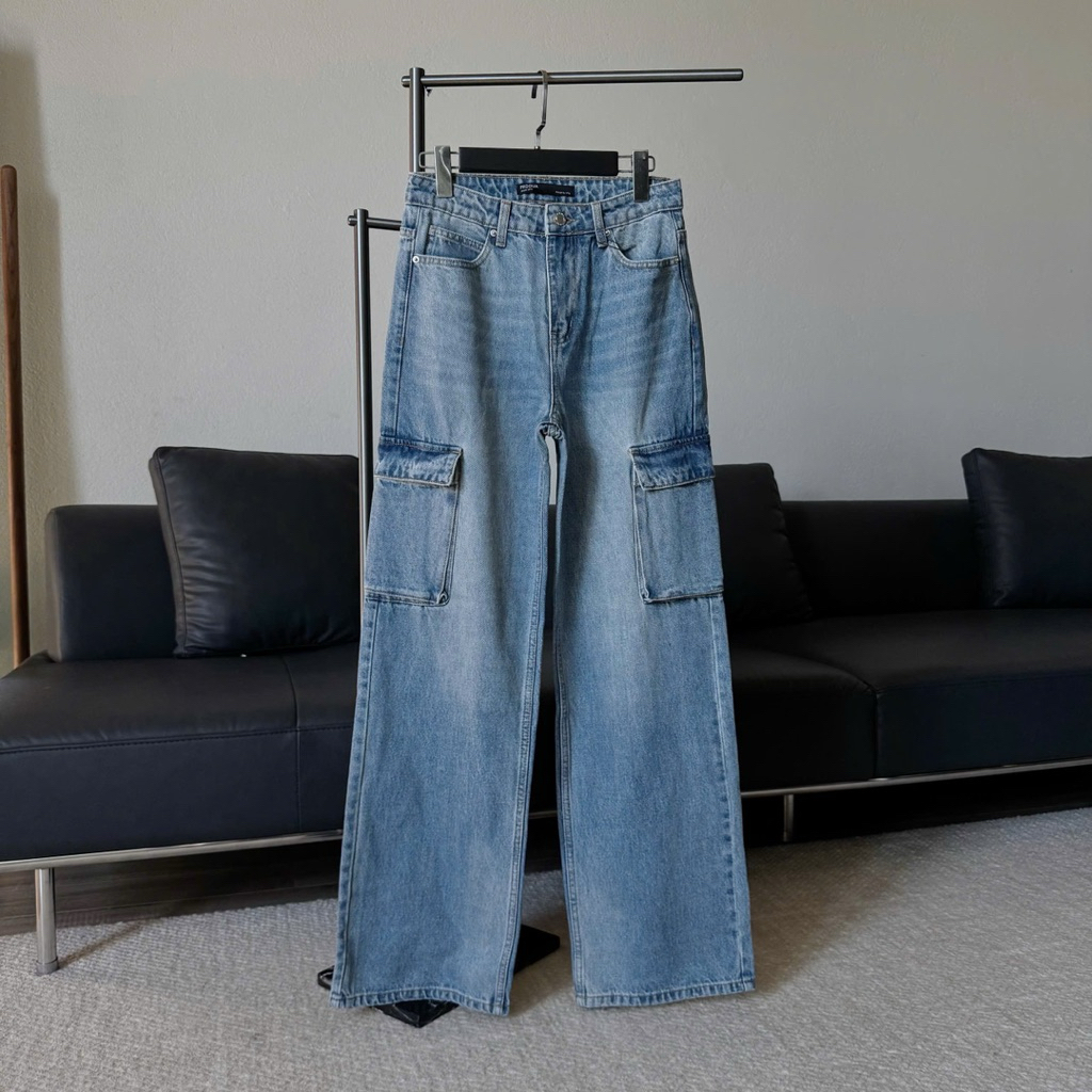 [MIDDUA] Jeans suông túi hộp - JN224