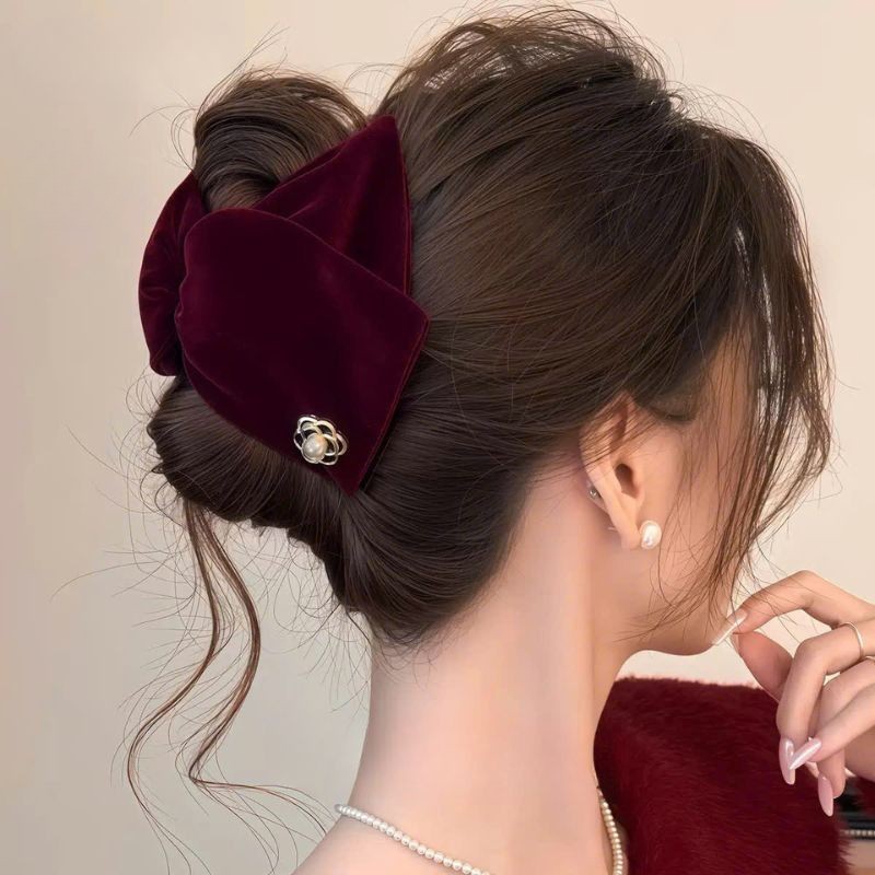 LEZA - Kẹp Tam Giác (Nhiều Mẫu). Kẹp tóc càng cua bọc vải cho nữ Phong Cách Sang Trọng, Cá Tính