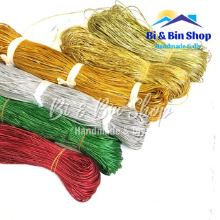 Bó Dây Thun Kim Tuyến 1,5mm May Trang Phục, Làm Phụ Kiện Thời Trang, Làm Dây Treo Thẻ Các Loại