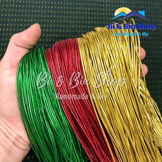 Bó Dây Thun Kim Tuyến 1,5mm May Trang Phục, Làm Phụ Kiện Thời Trang, Làm Dây Treo Thẻ Các Loại
