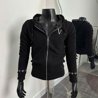 Áo Khoác 04 Hoodie Zip Mũ Thêu Chữ Lót Vân Nhung Dày Dặn Không Xù 04
