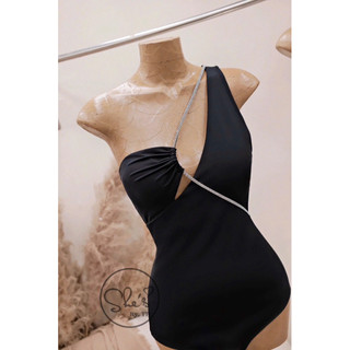 Bikini Đồ Bơi 1 Mảnh Liền Chéo Ngực Dây Đá Chuẩn She’s
