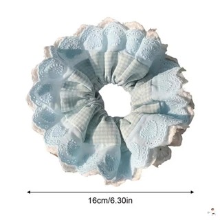 [Handmade] Scrunchies cột tóc buộc tóc họa tiết hoa anh đào nhí dễ thương nhiều màu