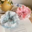 Scrunchies cột tóc buộc tóc họa tiết hoa anh đào nhí dễ thương nhiều màu